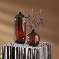 英國LSA 意境・泥炭棕塑口花器 (高18公分)