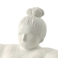 丹麥Lene Bjerre 相撲力士雕塑擺飾 (白、接納)