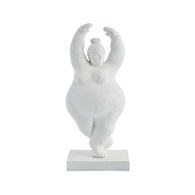 丹麥Lene Bjerre 芭蕾女伶雕塑擺飾 (白、旋轉)