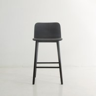 丹麥Sketch 簡約L型高腳吧台椅 (黑)