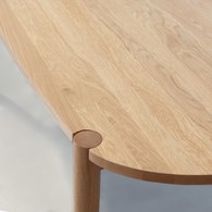 丹麥Sketch Cove橢圓型膠囊餐桌 (橡木、160公分)