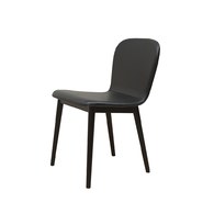 丹麥Sketch Puddle圓弧流線型單椅(皮革/黑)