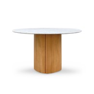 丹麥Sketch 塔拉大理石圓桌 (橡木、直徑125公分)