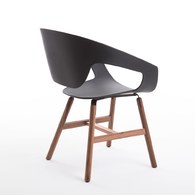 義大利HORM VAD設計款實木椅腳單椅(黑)