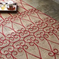 西班牙GanRugs 古典編織楔型地毯 (紅)