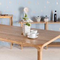 荷蘭Zuiver倒角設計餐桌(梣木、長180公分)