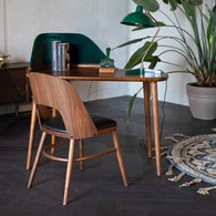 荷蘭Zuiver 木作簍空弧形單椅