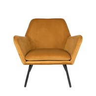 荷蘭Zuiver 輕奢感絨布蝶型扶手椅(金黃)