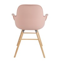 荷蘭Zuiver 艾伯特簡約弧形扶手椅 (淡粉)