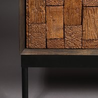 荷蘭Zuiver 木雕刻花儲物邊櫃