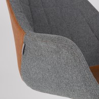 荷蘭Zuiver 道爾頓扶手椅 (棕)
