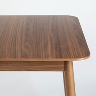 荷蘭Zuiver 簡約木作延伸餐桌 (胡桃木、長120公分)