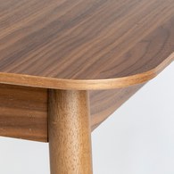 荷蘭Zuiver 簡約木作延伸餐桌 (胡桃木、長120公分)