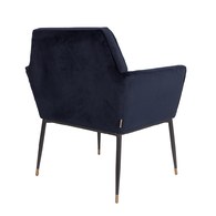 荷蘭Zuiver 輕奢感絨布蝶型扶手椅(深藍)