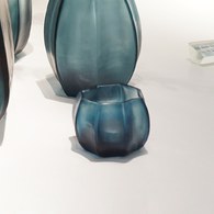 德國Guaxs玻璃燭台 KOONAM系列 (洋藍、高8公分)
