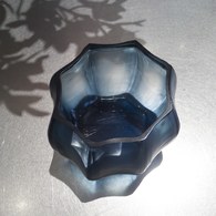 德國Guaxs玻璃燭台 KOONAM系列 (洋藍、高8公分)