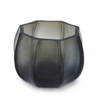 德國Guaxs玻璃燭台 KOONAM系列 (煙燻灰、高8公分)