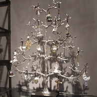 美國MichaelAram工藝飾品 金銀拐杖糖吊掛裝飾
