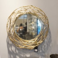 美國MichaelAram工藝飾品 黃金麥穗系列圓鏡