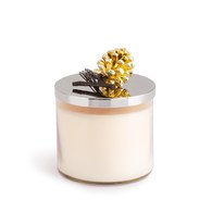 美國MichaelAram工藝飾品 金色松果系列經典蠟燭