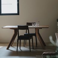 義大利OliverB 三角洲平原實木餐廳餐桌 (長160公分)
