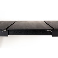 荷蘭Zuiver 簡約木作延伸餐桌 (黑、長120公分)